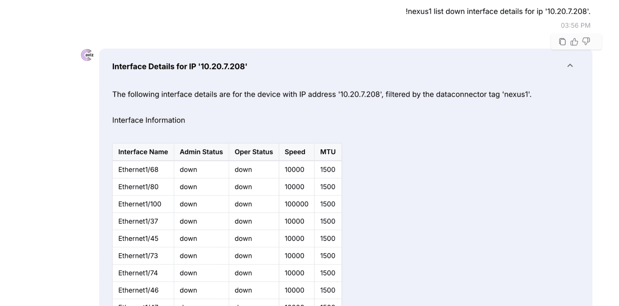 Copilot Prompts Reveal Nexus Dashboard Details